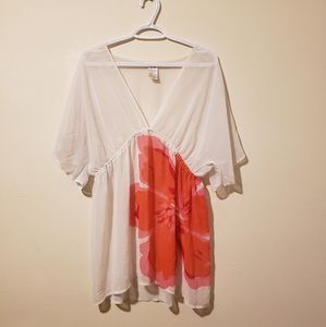 🦋NEXT Short Sleeve Floral Flower Blouse Shirt Top